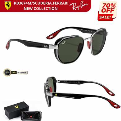 🚨-70%Ray-BanFerrari/POLARIZADO LENTES/UV400/;3674M🔥